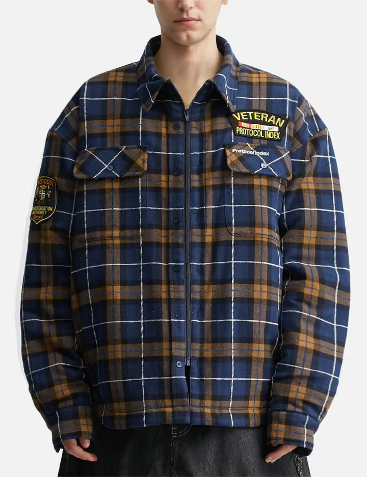 Fur Flannel Shirts Jacket