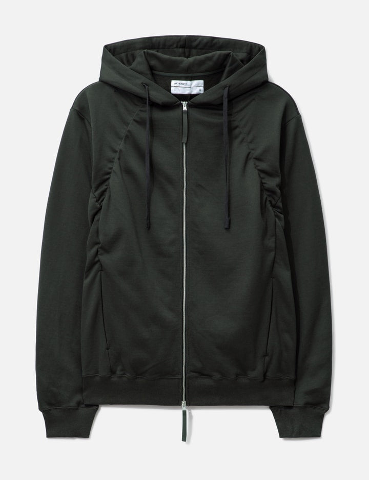 Pleated Hooded Sweatshirt