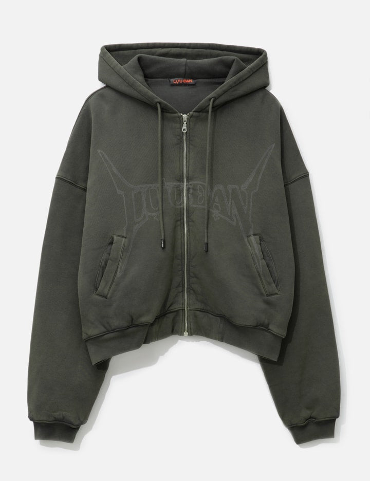 WASHED OUT ZIP UP HOODIE