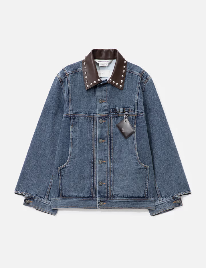 Mix Media Denim Jacket