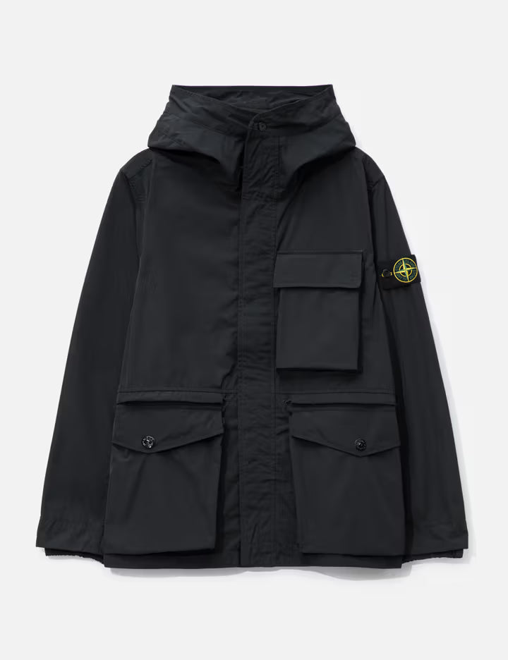 Micro Twill Short Hooded Parka