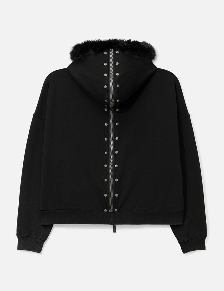 Nyra Zip-Up Jacket with Detachable Fur Hood