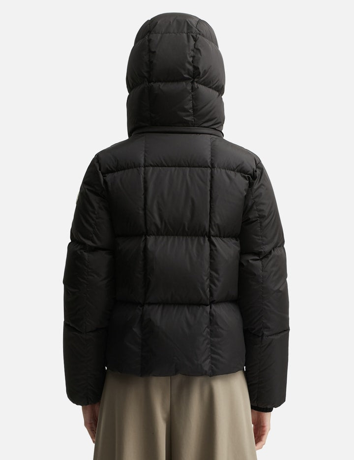 Castelnou Square-Quilted Hooded Short Down Jacket