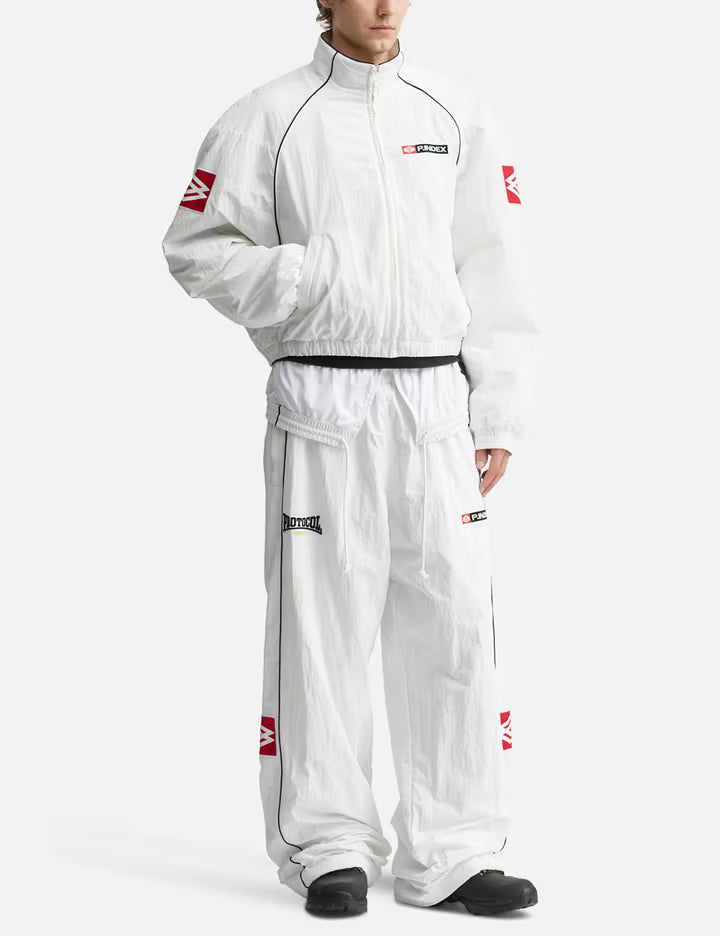 Exaggerated Shoulder Track Jacket