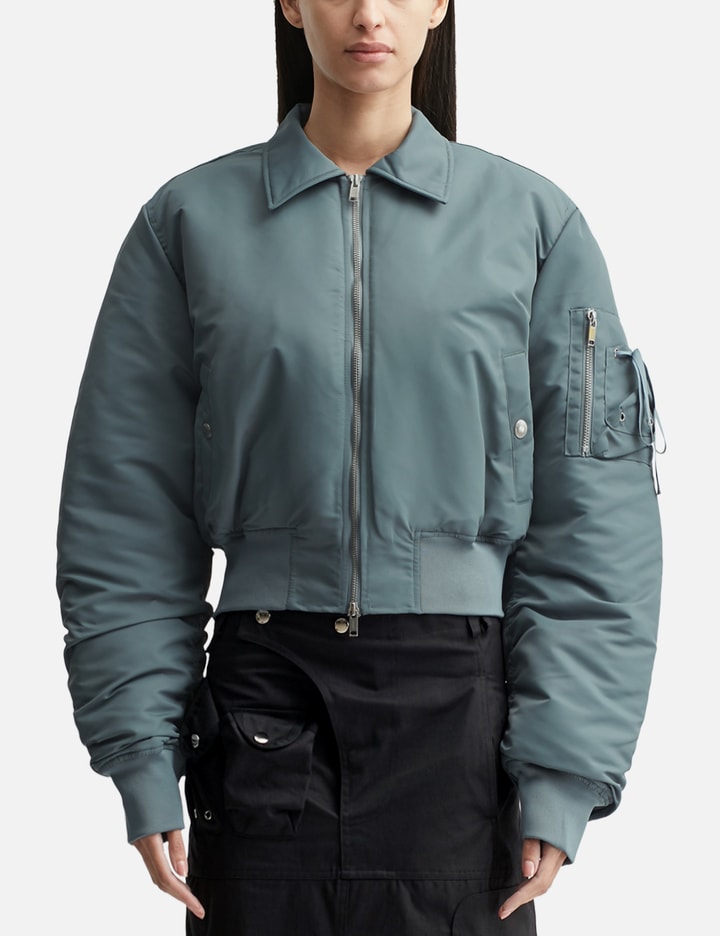Cropped Bomber Jacket