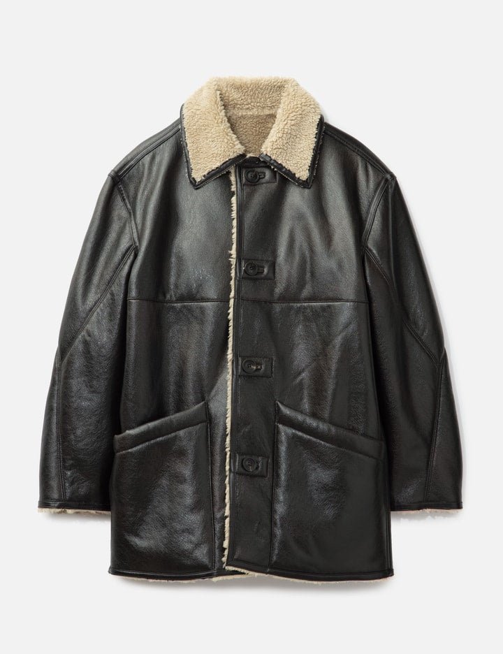 Reversible fake shearling Coat