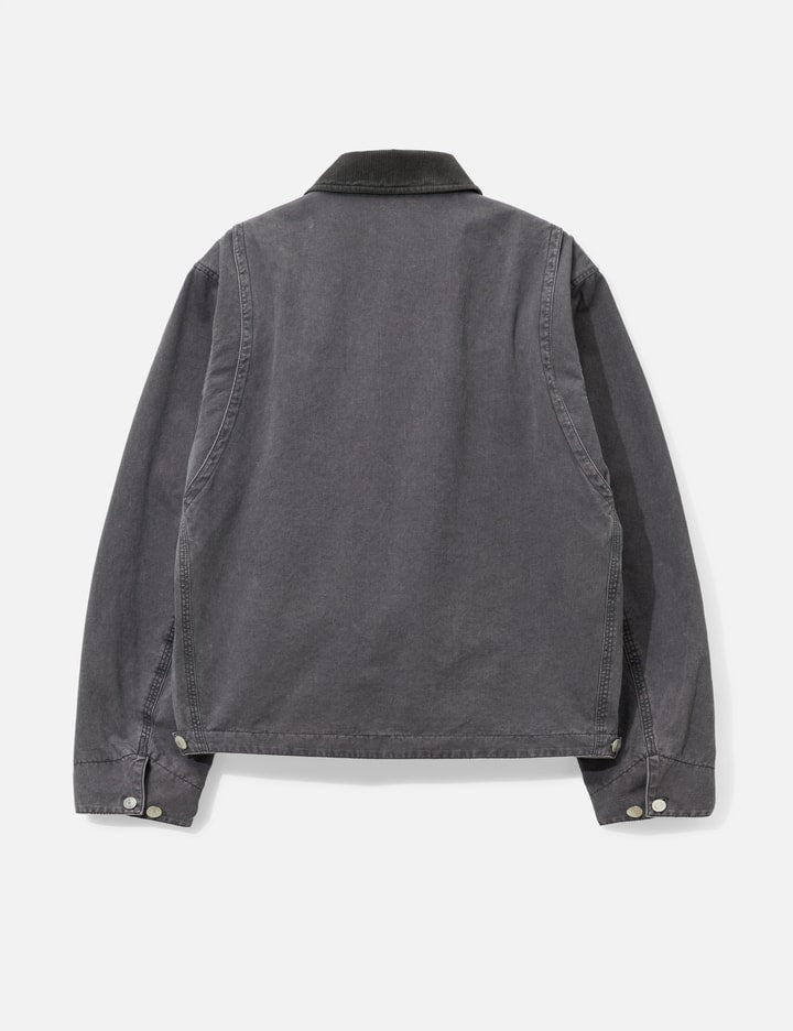 Garment Washed Zip Work Jacket