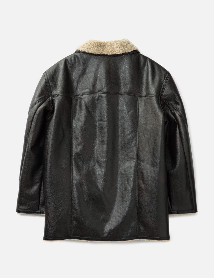Reversible fake shearling Coat