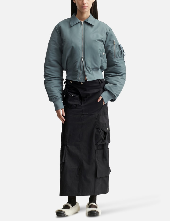 Cropped Bomber Jacket