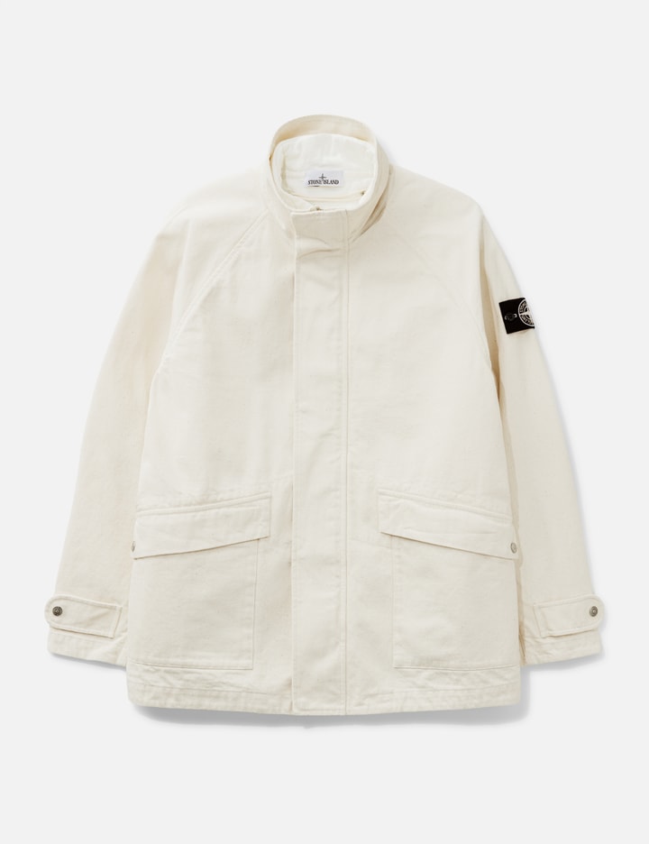 Natural Cotton Gabardine_stone Island Raw Beauty Short Parka