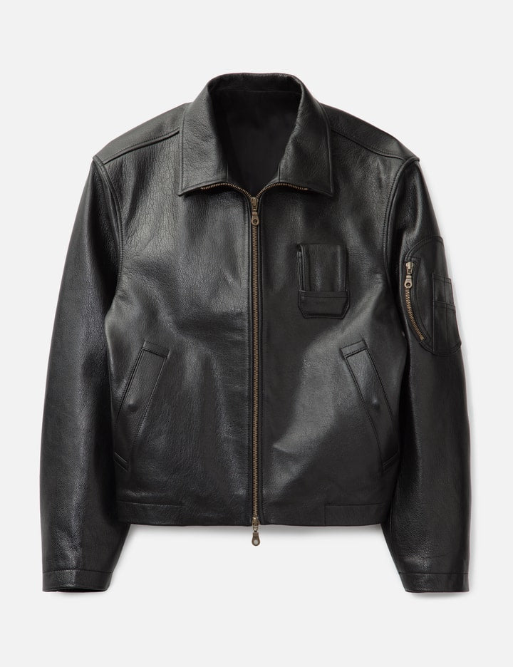 Goat Skin Pilot Leather Jumper