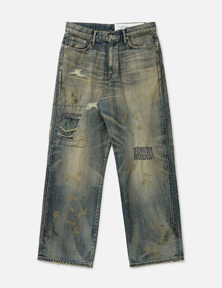 SAVAGE DENIM DP WIDE PANTS