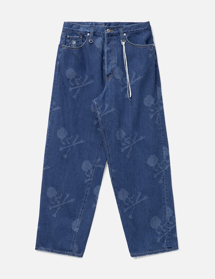 Monogram Wide Denim Pants