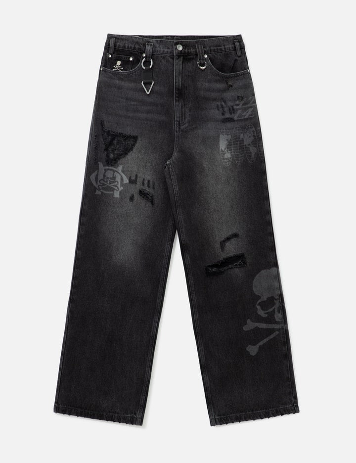 C2H4 x Mastermind Japan Totem Laser Jeans