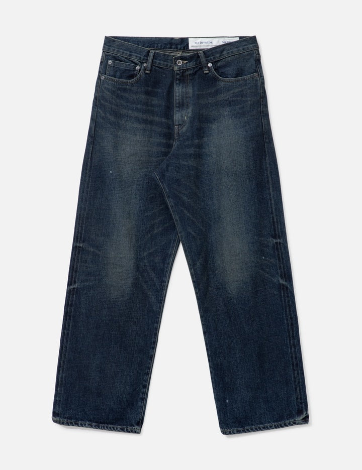 WASHED DENIM DP WIDE PANTS
