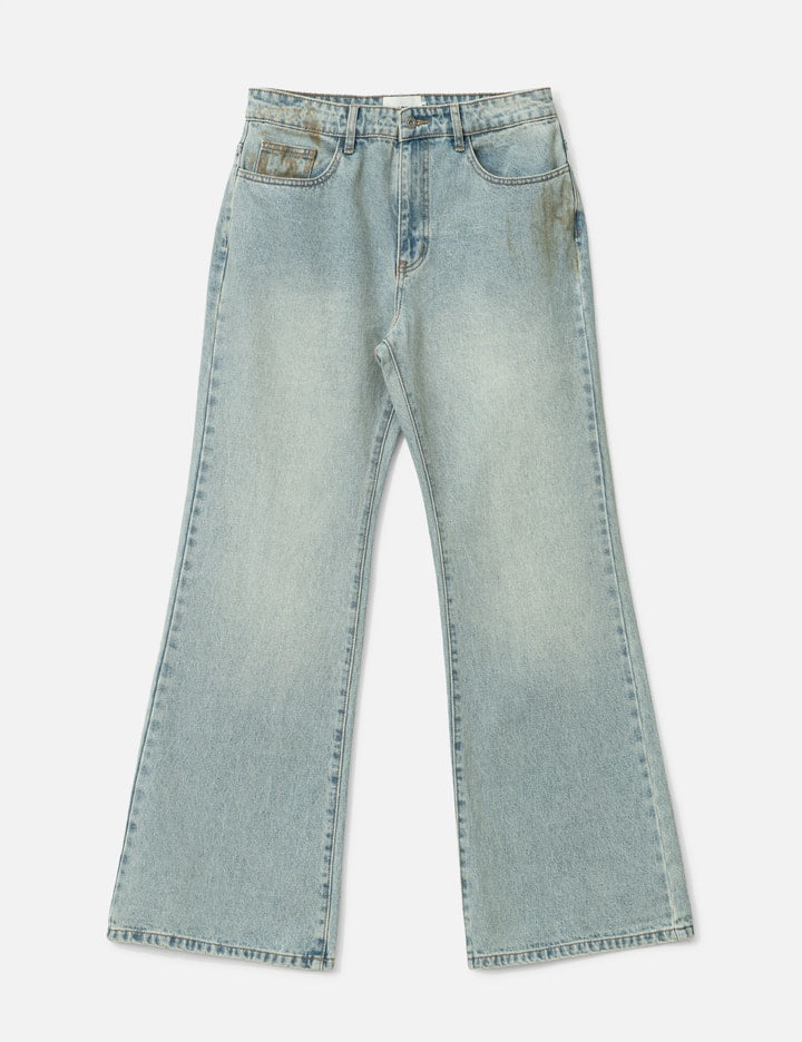 Light Blue Flared Fit Denim