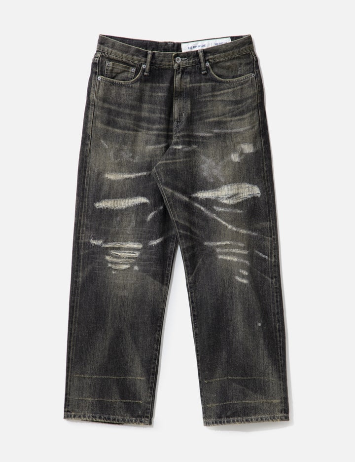 SAVAGE DENIM DP WIDE PANTS