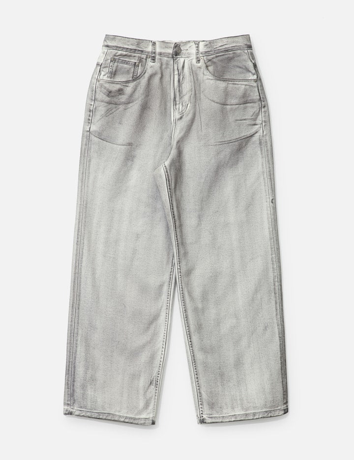 Dirty Washed Wide Denim Pants