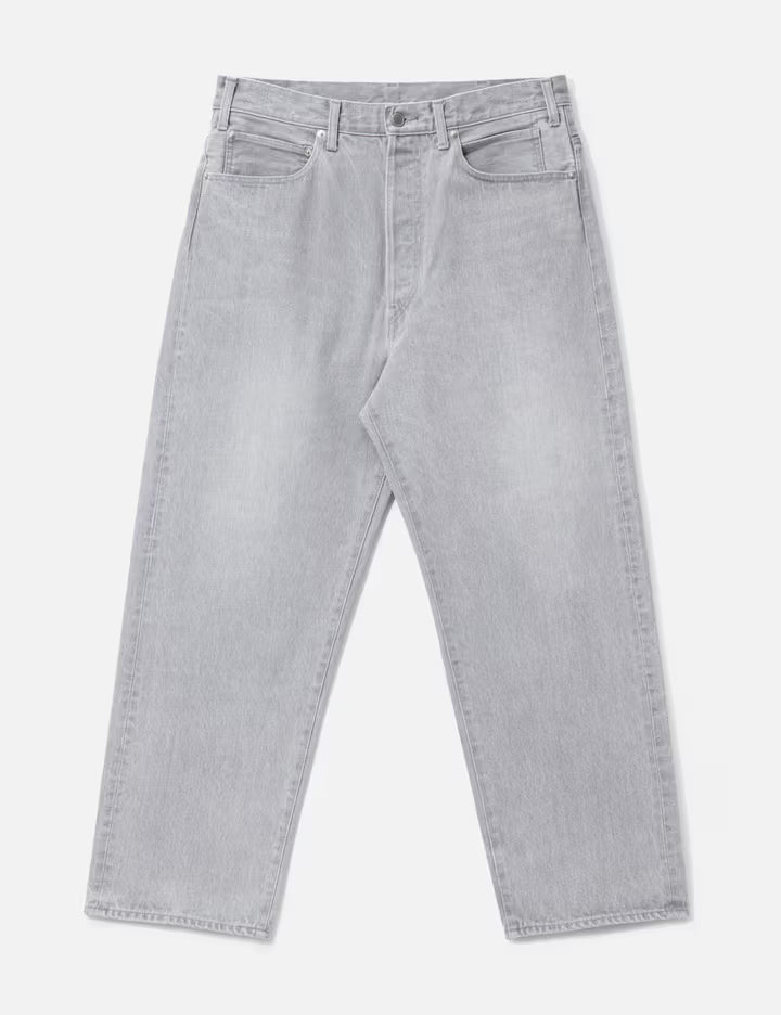 Unlikely Time Travel Jean Wide Gray Denim