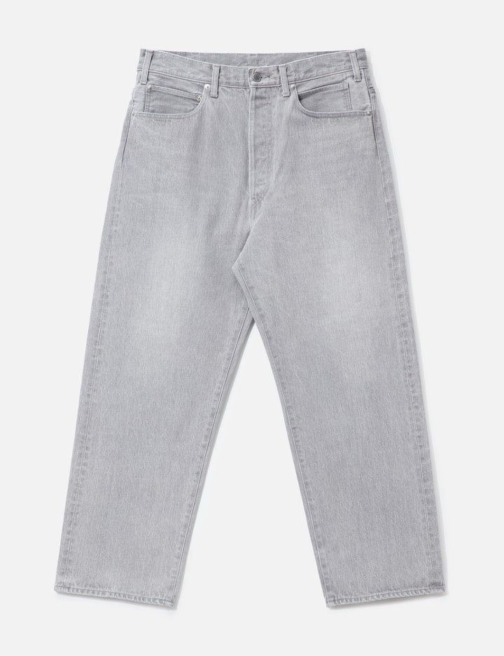 Unlikely Time Travel Jean Wide Gray Denim
