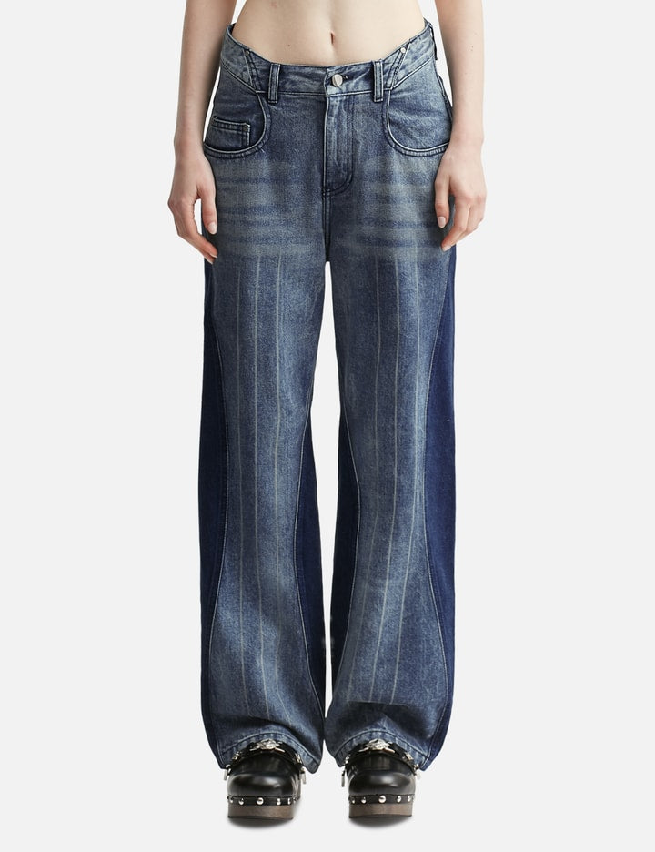 Mix Panel Jeans