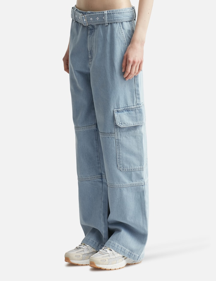 Belted Utility Denim Pants