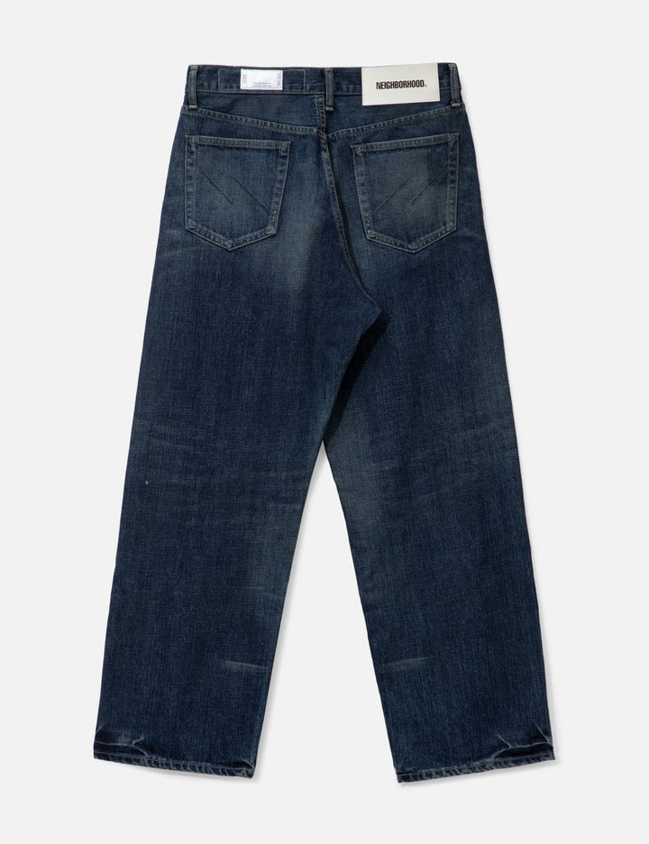 WASHED DENIM DP WIDE PANTS