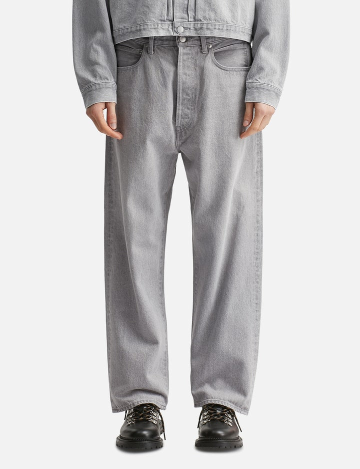 Unlikely Time Travel Jean Wide Gray Denim