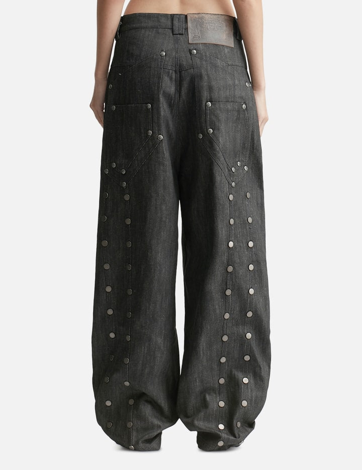 "Devlin" Studded Waxed Japanese Raw Denims