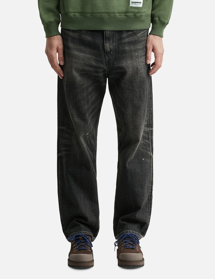 Washed Denim DP Basic Pants