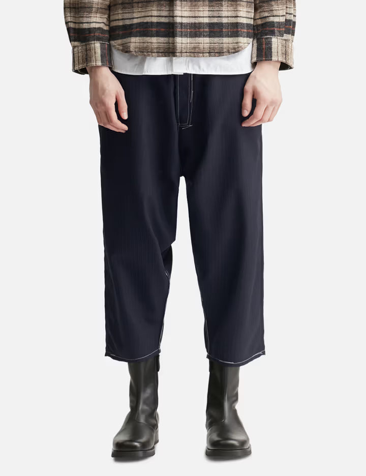 Junya Watanabe MAN X Levi's Wool Pinstriped Cropped Pants
