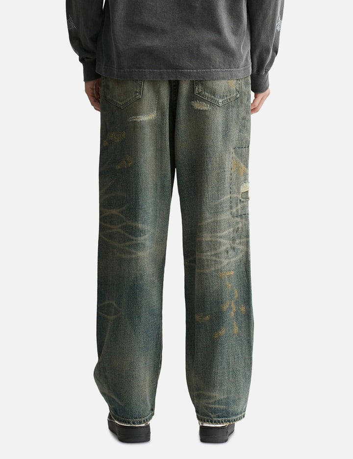 SAVAGE DENIM DP WIDE PANTS