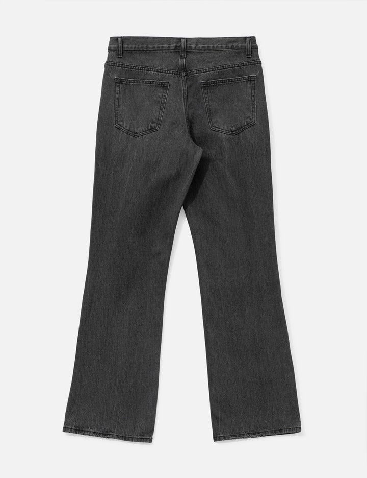 Flared-leg Distressed Denim Jeans