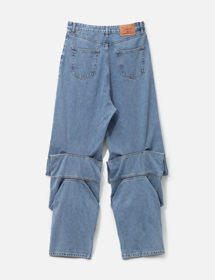 Evergreen Draped Cuff Jeans