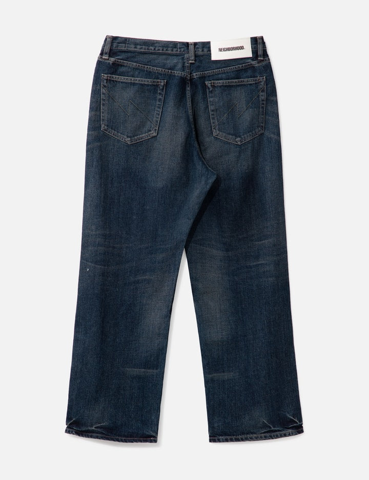 WASHED DENIM DP WIDE PANTS