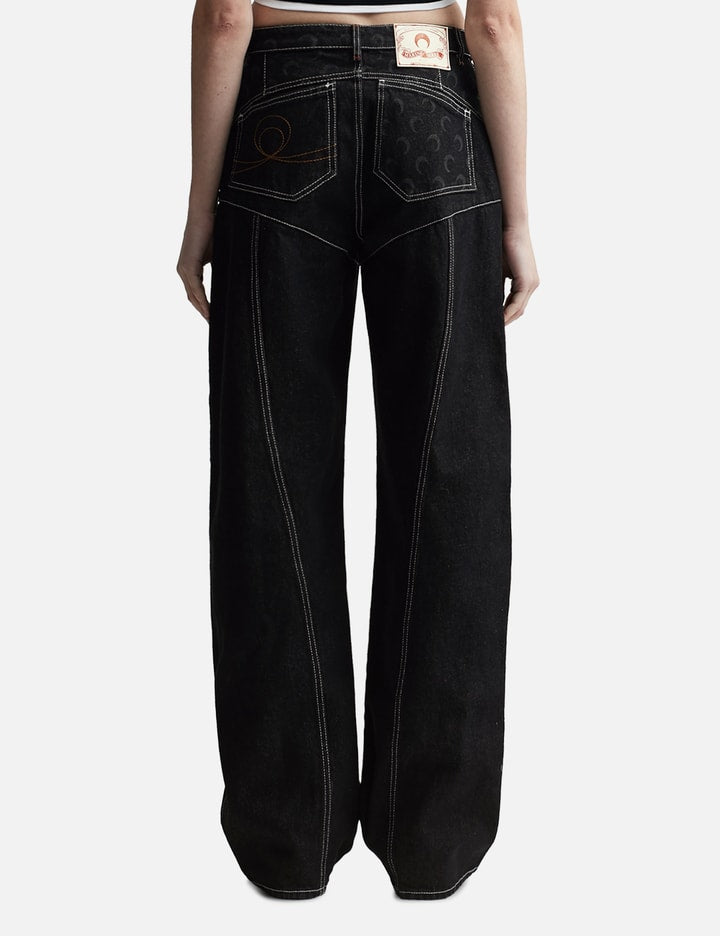 Moon Laser Denim Flare Jeans