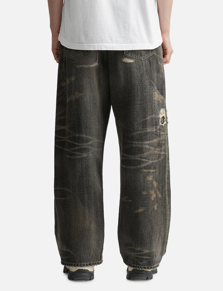 SAVAGE DENIM DP WIDE PANTS