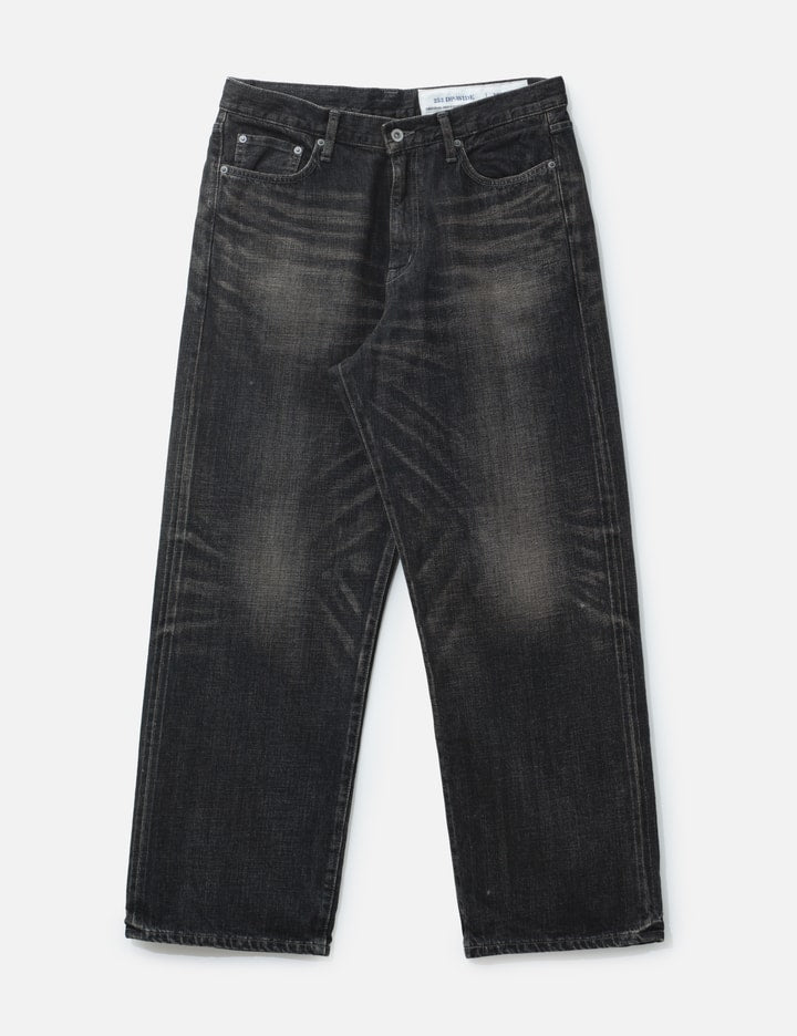 Washed Denim DP Wide Pants