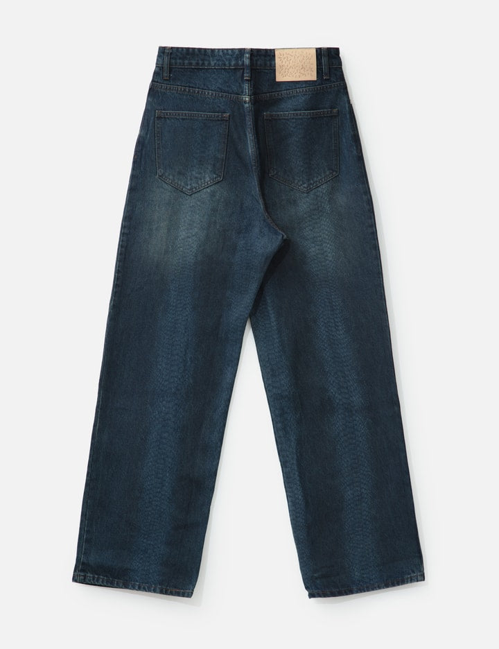 Lax Baggy Denim Snakeskin