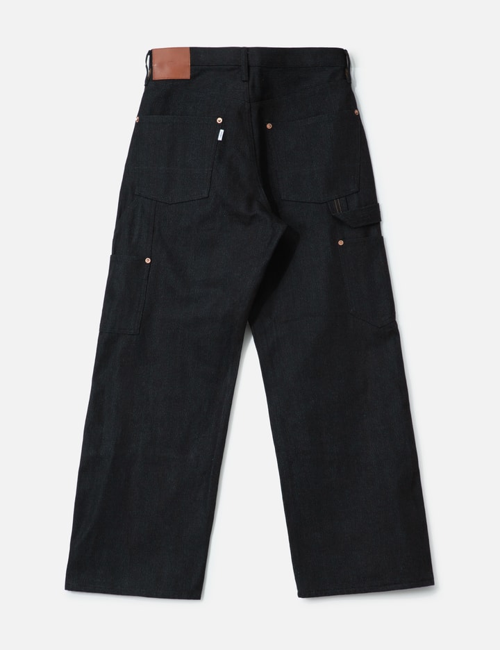 Twisted Heather Denim Pants Double Knee