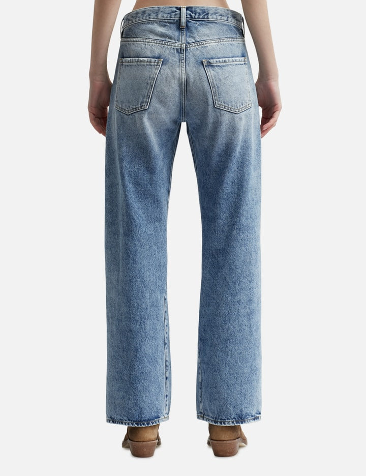 Straight Jeans With Contrasted Pockets