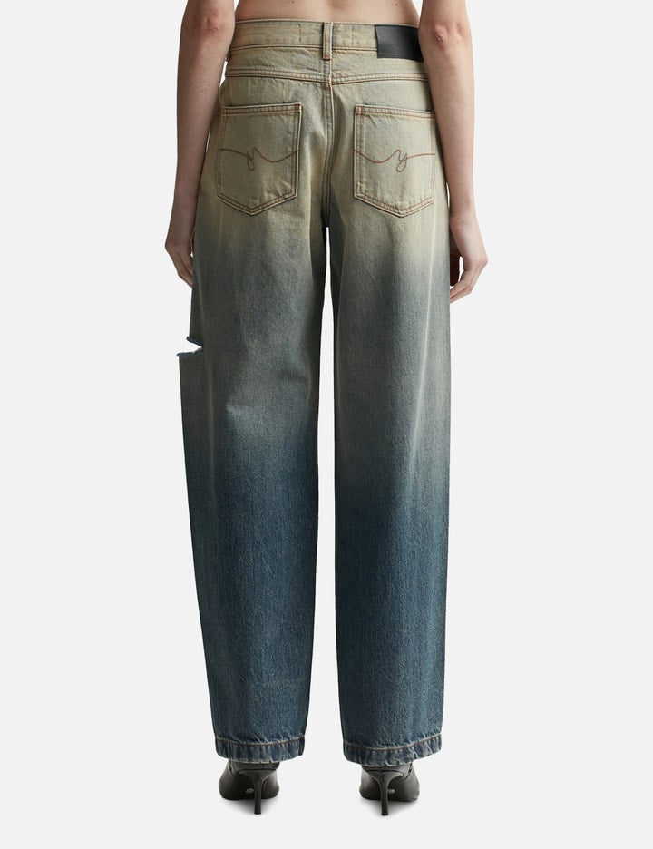 CUT-OUT LUREX-DETAILED JEANS