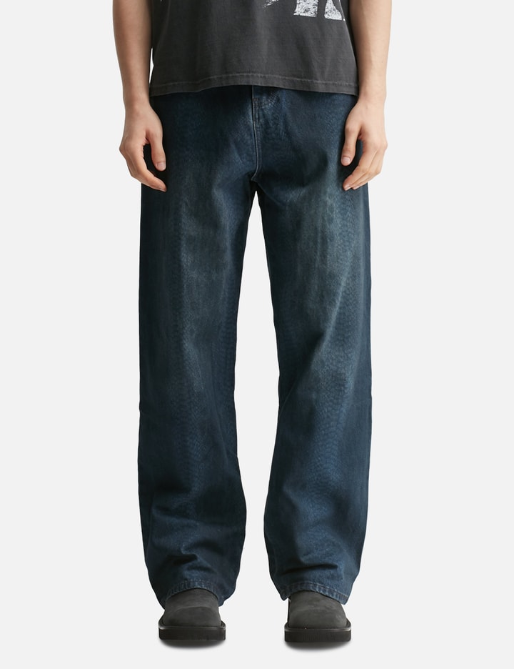 Lax Baggy Denim Snakeskin