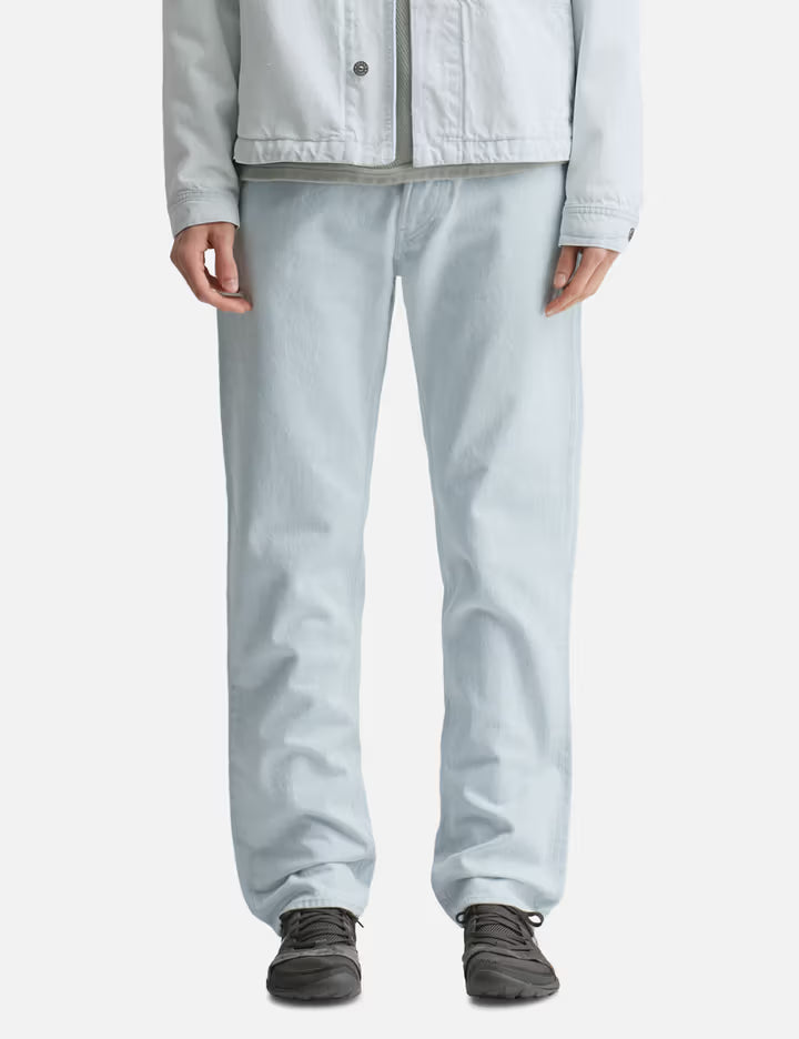 Indigo Denim Ultra Bleach Straight Jeans