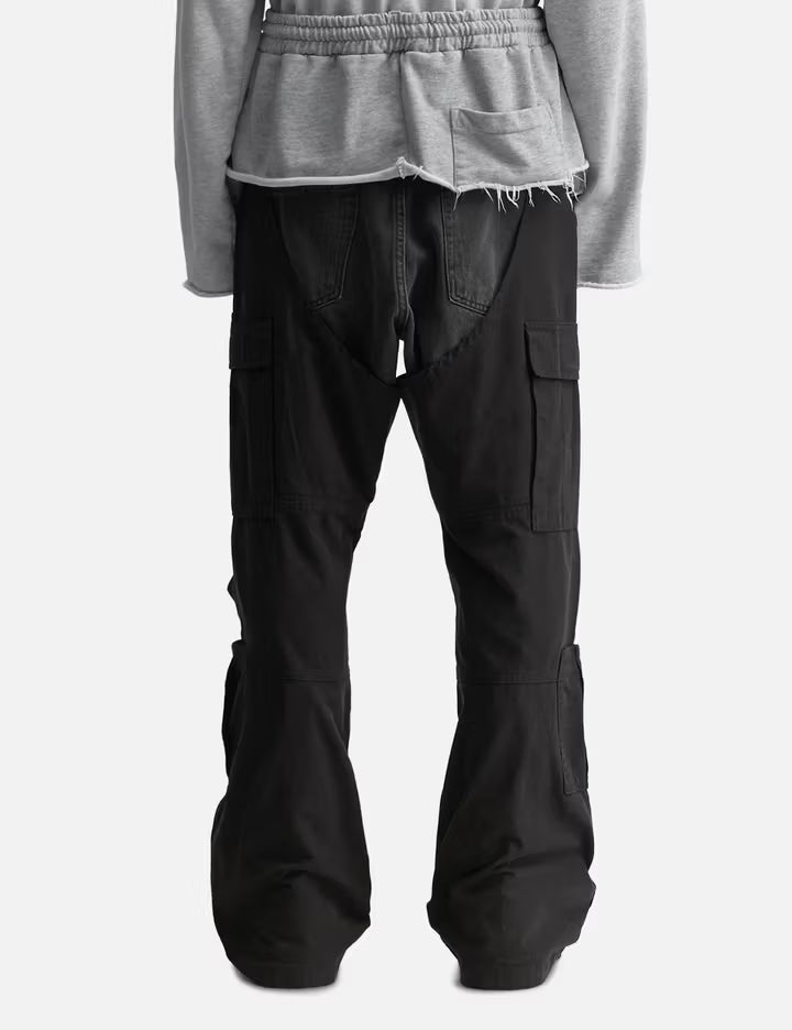 Biker Cargo Denim Pants