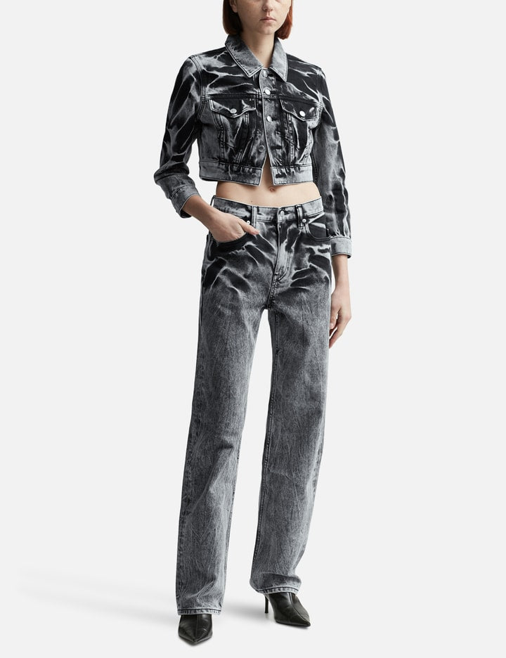 Blade Logo-embroidered Ez Mid-rise Wide-leg Jeans