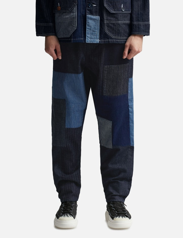 PATCHWORK PANTS RINSE