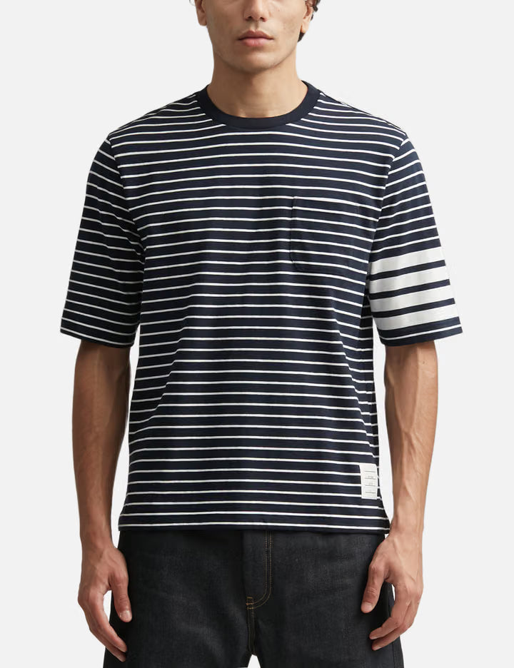 Jersey 4-Bar Knit Pocket Tee