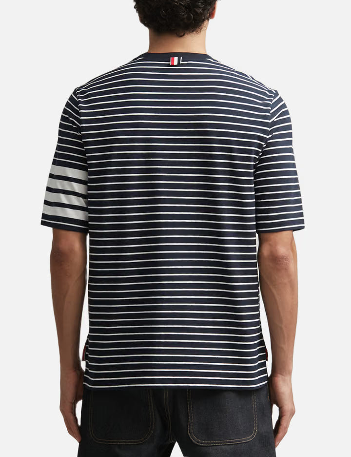 Jersey 4-Bar Knit Pocket Tee