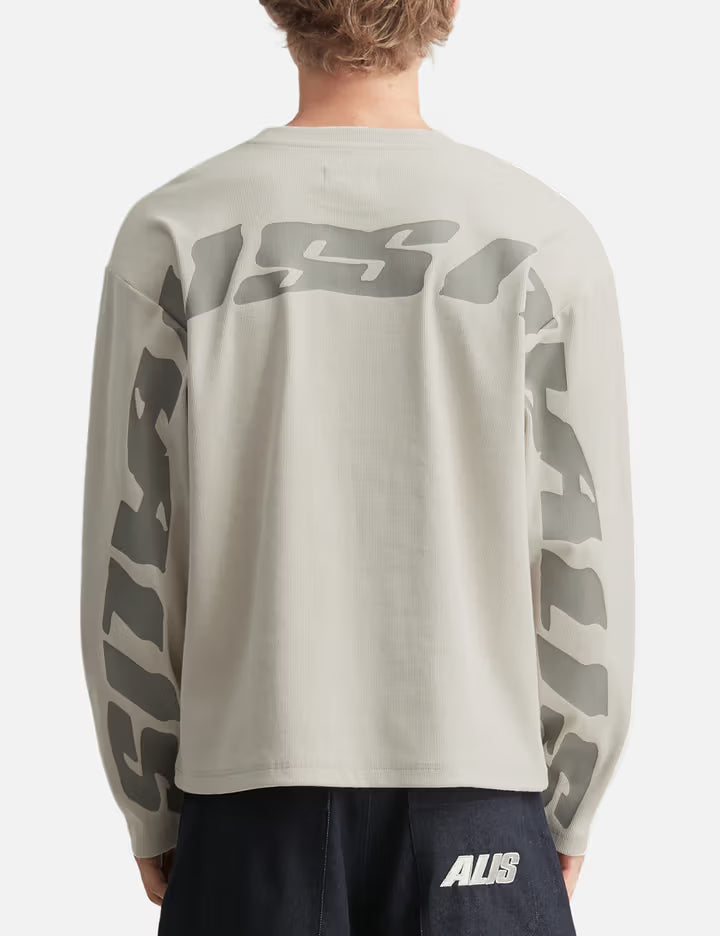 Joshua Long Sleeve In Rib With Back Print